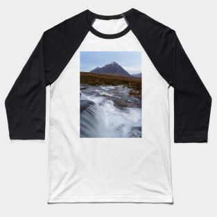 Buachaille Etive Mor and river Etive Baseball T-Shirt